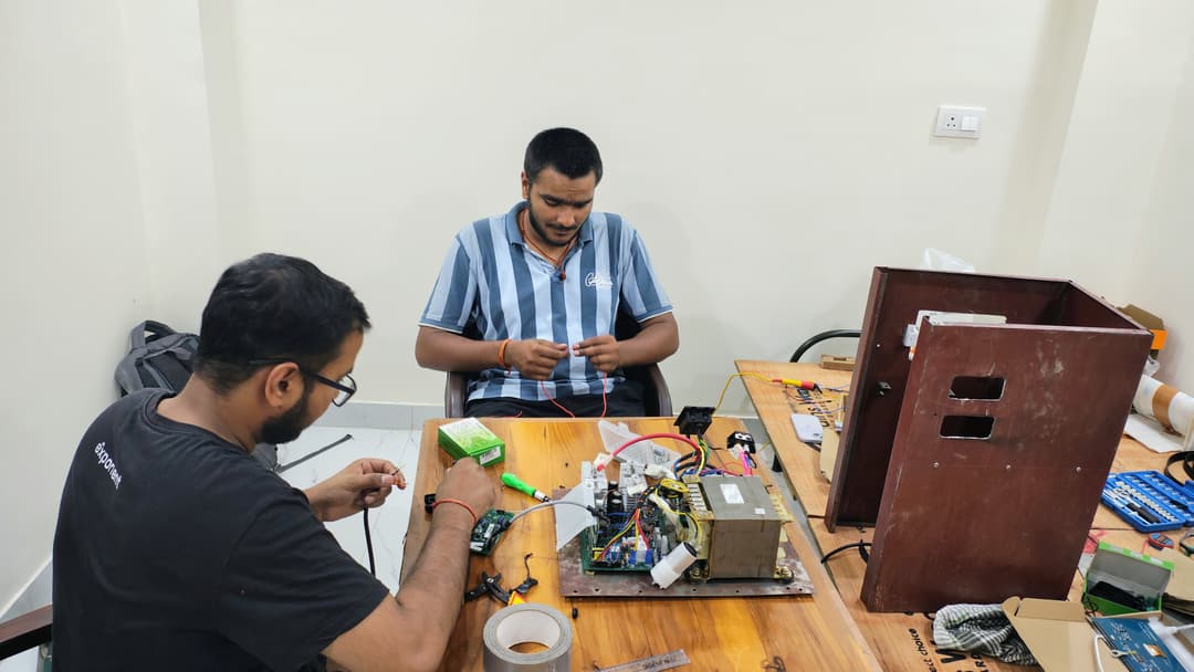 Team working on PowerHub